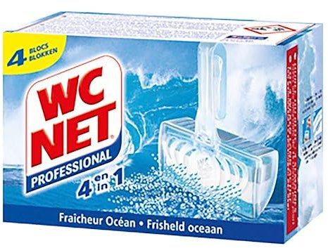 WC Net Bloc Professional, Bleu, Lot de 4