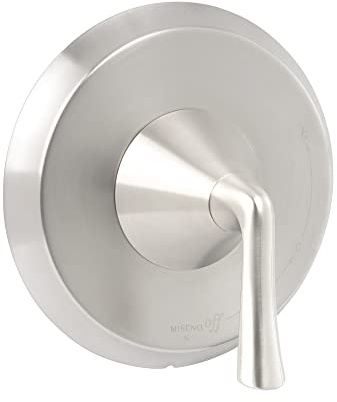 Miseno MNOVT850 Bella Single Function Pressure Balanced Valve Trim Only with Single Lever Handle - Less Rough In - PVD Brushed Nickel
