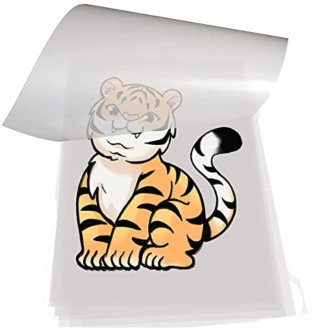 Gichusizy DTF Transfer Film 100 Blatt A4 PET Heat Transfer Papier für DIY Direct auf T-Shirts. Socken, 8,3 x 11,7