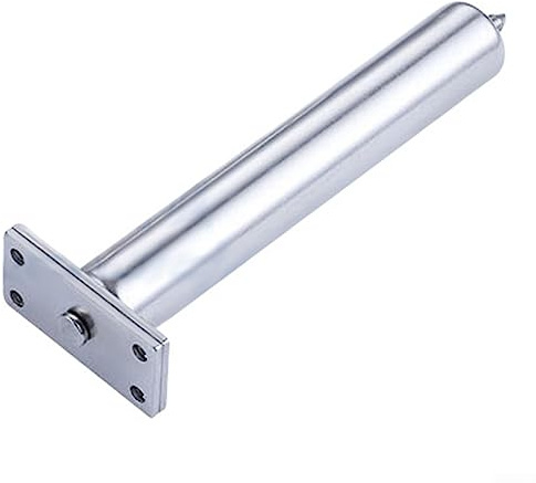 Chiudiporta a scomparsa, chiudiporta interno automatico, chiusura semplice nascosta, catena tubolare a molla per porta interna, argento