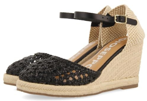 GIOSEPPO Serignan, Sandali con zeppa Donna, Nero, 37 EU