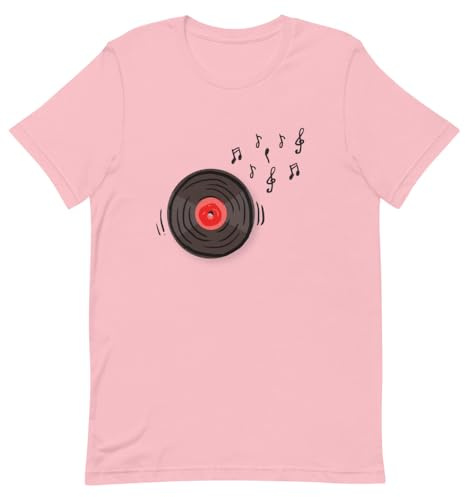 Novelty Gramophone Disc Audio Recording Melody Humorous Sound Producing Lover 4 Pink