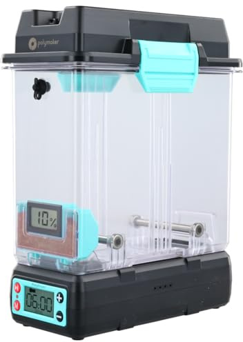 Polymaker PolyDryer tipo A – Soluzione di asciugatura e conservazione dei filamenti 3D – compatibile con filamento da 1,75 mm e 2,85 mm – protegge da polvere, umidità e inquinamento