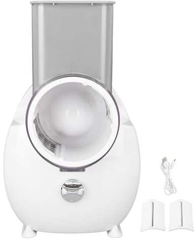 Electric Grater, One Touch Operation, Stainless Steel Blade, 6 Attachments, for Home Kitchen and Restaurant Use, White