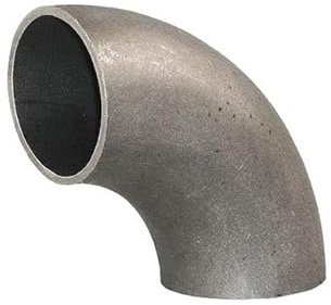 LogistSystem Stahl Schweissbogen 76,1 x 2,9mm 2,5 Zoll | 90 Grad Stahl Rohrbogen | Schweißbogen Schweißfitting Auspuffbogen