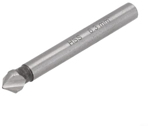 Foret conique à 3 cannelures, fraise à chanfreiner à 90 degrés, HSS, 6, 3, 20, 5 mm (6,3 mm)