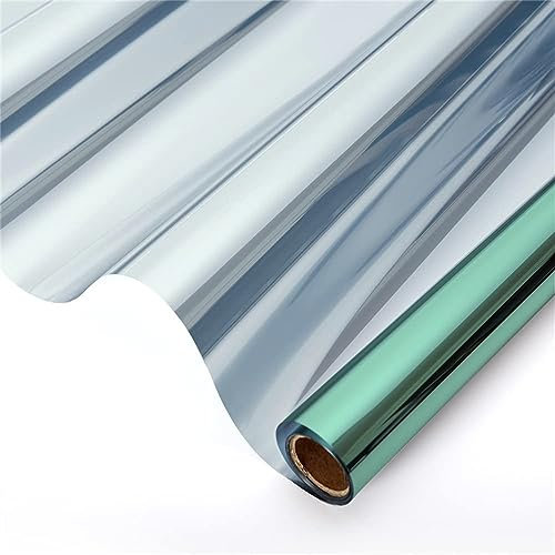 Fensterfolie Selbsthaftend Einweg-Fensterfolie, Sichtschutz, Fenstertönungsfolie, reflektierender Spiegel, Sichtschutz, Sonnenschutz, Wärmeregulierung, Anti-UV, selbstklebende Folie Fensterfolie Blick