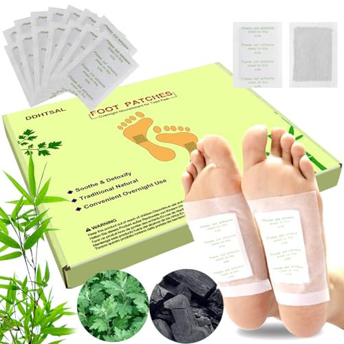 Detox Foot Patches Foot Pads - 50 Pcs (25 Pairs) Foot Detox Pads to Remove Toxins, Deep Cleansing for Stress Relief, Sleep Aid, Enhance Blood Circulation