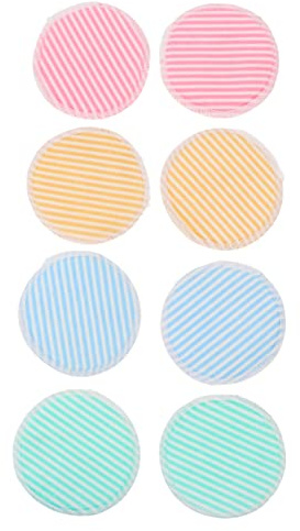 FRCOLOR 8stücke Teiliges Waschbare Wiederverwendbare Makeup-entferner Pads Aus Bambusfaser Doppellagig Sanft Für Empfindliche Haut Für Tägliche Gesichtsreinigung Und Make-up-entfernung