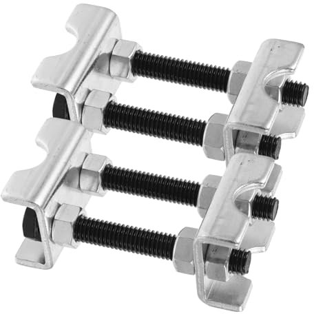 TOPPERFUN 1pair Adjustable Strut Spring Compressor Tool Manual Coil Spring Spacer for Easy Suspension Installation and Removal Construction