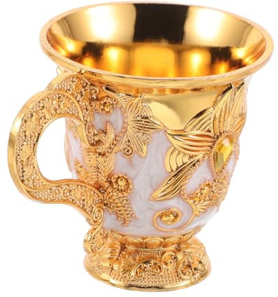 UKCOCO 1piezas Cáliz Vintage Elegante Con Diseño Floral Copa Retro Para Fiestas y Banquetes Para Ofrecimiento De Agua y Ceremonias