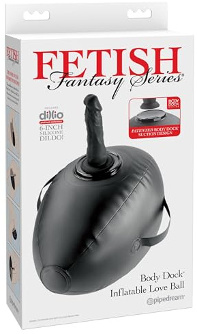 Pipedream Fetish Fantasy Series Body Dock Inflatable Love Ball Black 41.9 cm