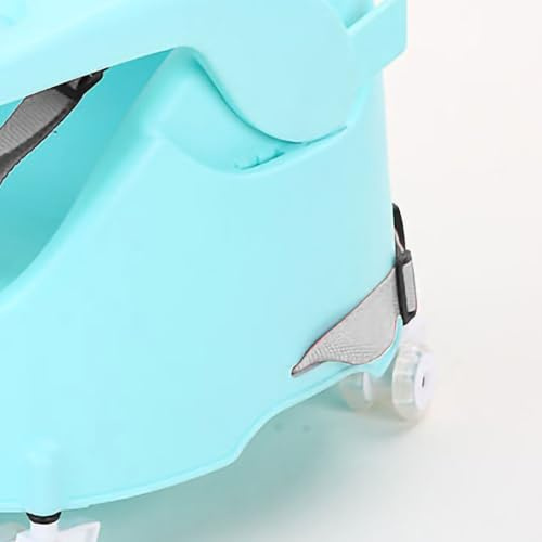 Annadue Seggiolone Multifunzionale con Comodo Cuscino e Carrucola Removibile, Ideale per Mangiare e Giocare, Materiale PP di Alta qualità (GREEN)