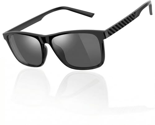 Amorays Premium Sonnenlesebrille Lesebrille UV400 Schutz TR90 Frame Getönte Lesehilfe Sonnenbrille mit sehstärke Herren Damen TYLH8085（Schwarz，+2.50）