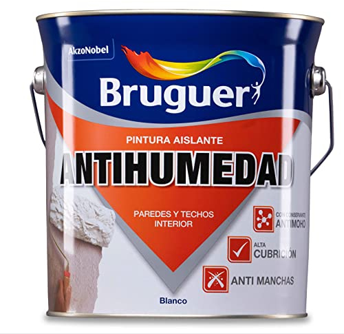 Bruguer Pintura Antihumedad Aislante Mate Blanco 4 L