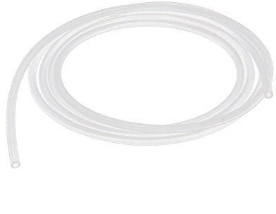 Sourcingmap Silicone Tube, 2mm ID, 4mm OD, 6.56ft, Flexible Silicone Rubber Tubing, Water Air Hose Pipe, Transparent, for Pump Transfer