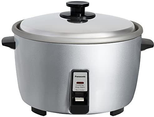 Panasonic Commercial Rice Cooker, Large Capacity 46-Cup (Cooked), 23-Cup (Uncooked) with One-Touch Operation and 8-Hour Keep Warm - SR-42HZP - Silver