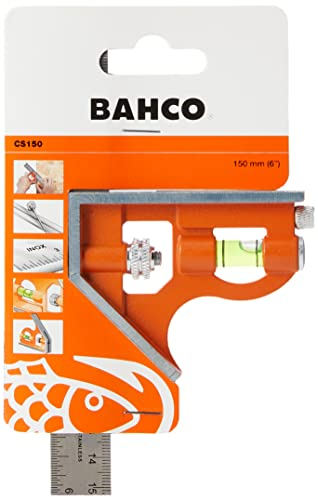 Bahco Combination Square (150mm) (Orange/Silver)