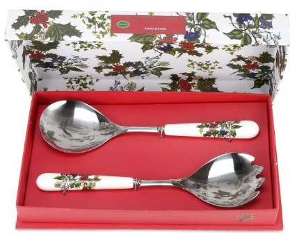 The Holly & Ivy Couverts à Salade, Multicolore, Set de 2