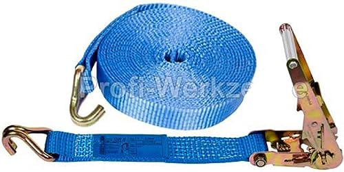Profi-Werkzeuge Spanngurte 10 t Zurrgurte Ratschengurte 10000 kg Ratschenspanngurte 2 TLG. mit Haken LKW Spanngurt 10 Tonnen Lastengurt 9 m Hebegurt Tragegurt Lastenband EN-12195-2