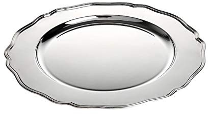 Platzteller Dekor Barock Silberne cod.5047938 cm diam.38 by Varotto & Co.