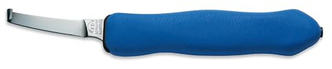 F. Dick Klauenmesser, Hufmesser EXPERT-GRIP 2K 2487 (rechts-kurz-schmal, extra scharfer Skalpell-Anschliff, 2K-Kunststoffgriff Blau) 62487500