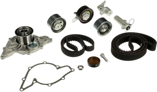 GATES KP25557XS-1 Bomba de agua + kit de correa de distribución Número de dientes: 87 24 mm con bomba de agua Compatible con AUDI A4 B7 Avant 8ED A4 B6 Avant 8E5 A4 B6 Sedán 8E2 A4 B7 Sedán 8EC, VW