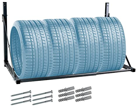 PKW Reifen Autoreifen Wandregal Regal Aufbewahrung Lager Reifenlager Reifenregal für 4 Räder