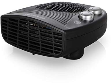 Orbegozo FH 5028, Calefactor bajo consumo, 2000 W, control ajustable de la temperatura mediante termostato, protección contra sobrecalentamiento, luz indicadora encendido, color negro