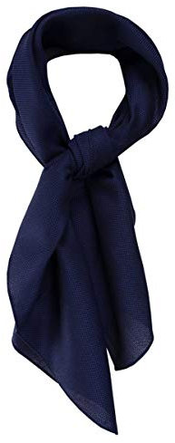 TigerTie Nickituch Kopftuch Halstuch Pique in marine uni gemustert - Größe 70 x 70 cm