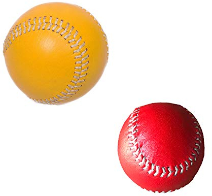 XXL-Sportswear Cawila Schlagball Wurfball 80 oder 200 Gramm 10-er Pack Leder (80 Gramm rot)