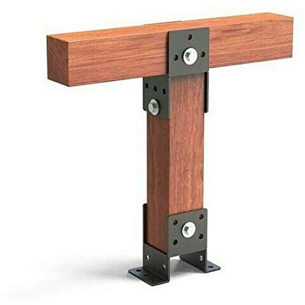 1 Stück 4 mm Schwerlast Balkenschuhe Pergola Pfostenanker Pfostenträger Reiteranker (Breite (B): 120 mm; Form: B)