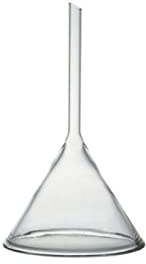 DADAKEWIN 150 Millimetri Stelo Corto Imbuto, Imbuti di Vetro, Vetro Borosilicato 3.3, Ad Alto Spessore Lab Imbuti - Confezione da 1 (Size : Short Necked Funnel 150mm)
