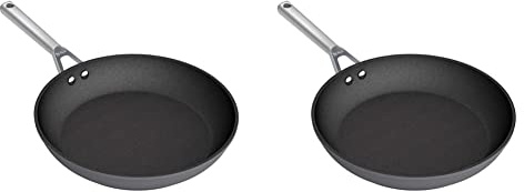 NINJA Foodi ZEROSTICK 20cm Frying Pan, [C30020UK] Hard Anodised Aluminium, Non-Stick with 28cm Frying Pan, [C30028UK] Hard Anodised Aluminium, Non-Stick, Induction Compatible, Dishwasher Safe