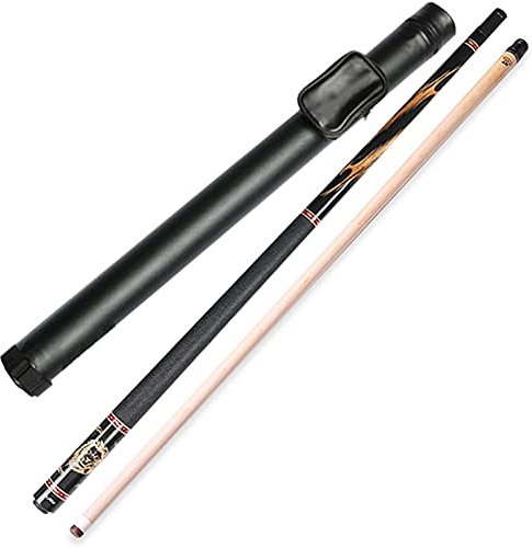 LIANGJUANG Billard Queue Billiard Tisch mit zubehör Maple Pool Queue 58 Zoll 19Oz, 1/2 Handgefertigter Pool Queue Stick 12,75 mm Spitze Fast Interface, Billard/Pool Queue Erwachsener Ledergriff,12,75