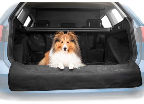 Wahre Tierliebe® Kofferraumschutz Hund - waschmaschinenfest - universelle Passform für Kleinwagen, Kombi, SUV - Kofferraum Schutzmatte, Autoschondecke Hund, Hundedecke Kofferraum