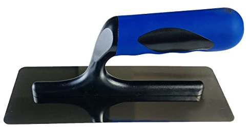 BANCOO Flat Head Stainless Steel Trowel - Non-Elastic Masonry Polishing Tool for Paint & Plaster Finishing(D2080LS)