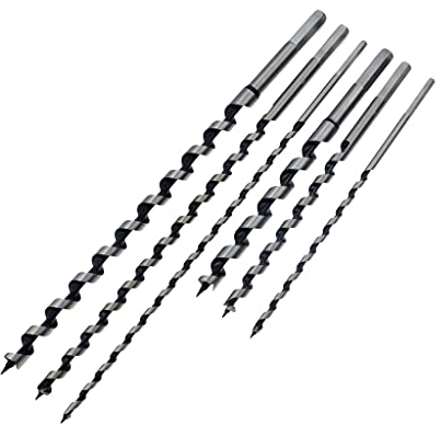 Bohrer-Set 230 mm 350 mm lang 6-25 mm Schneckenbohrer Holz Zimmermann Mauerwerk Hobby Holzbohrer-Set für die Holzbearbeitung 6/8/10/12/14/16/18 mm Schaft (Lochdurchmesser: 18 mm, Gesamtlänge: 23