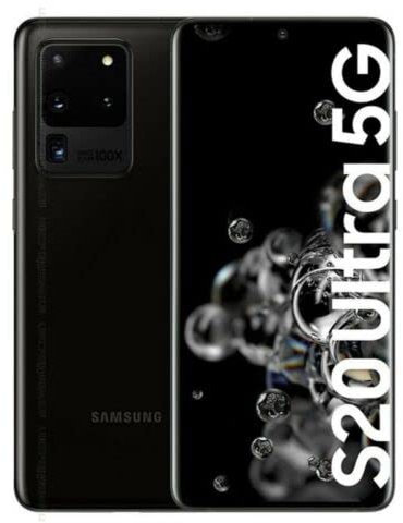 SAMSUNG Galaxy S20 Ultra 5G, 256GB, Nero Cosmico (Ricondizionato) Smartphone Originale di fabbrica in esclusiva per il mercato europeo (versione internazionale)