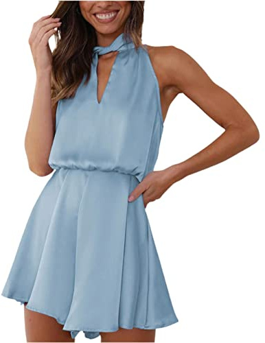 Damen Jumpsuit Sommer Kurz Hosenanzug Romper,Jumpsuit Dunkelblau,Hochzeitsgast Jumpsuit Festlich Hochzeit,Glitzer Kleid Schwarz Kurz,Einteiler Schwarz Eng,Arbeitshosen,Langer Jumpsuit Damen