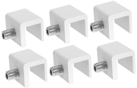 WHAMVOX 6stücke Fensterstopper Fenstersicherung Kindersicherung Clamp-beständig Lock Für Schiebefenster Begrenzungsschloss Haushalt