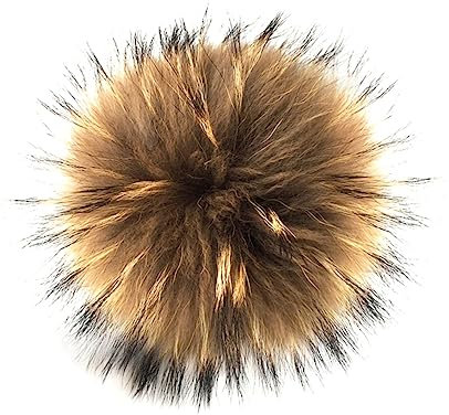 SEWACC Schlüsselanhänger Aus Waschbärfell Groß Flauschig Mit Natürlichem Für Damen Als Taschenanhänger Oder Smartphone-Dekoration
