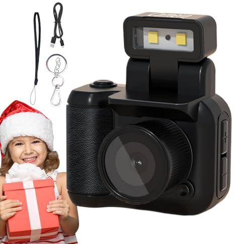 Retro Video Camera | Vintage 1080p Digital Camera With Led Flash Light | Small Digital Camera | Adorable Vintage Camera | Compact Digital Camcorder | Portable Digital Camera For Vlogging & Recording