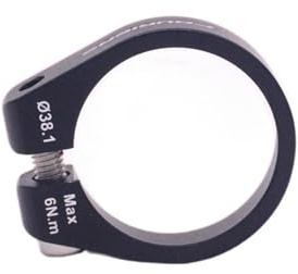 ZHANGSHUMIN Sattelklemme Aluminium Fahrradsattelstütze Sattelstützenklemme 37、38.1、38.6 MM 1 STK Sattelklemme(38.1 MM)