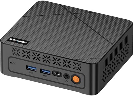 origimagic C3 Mini PC i3 5005U(up to 2.0GHz 2C/4T), Desktop PC 8GB DDR3 512GB SSD,Triple Display/W10 pro/WiFi 5 /BT5.0/RJ45 LAN,Desktop PC for Office/Home/Education