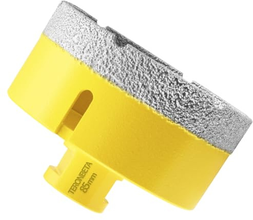 Teronbeta Punta per Trapano Diamantata 85mm, M14 Filetto Vacuum Brasato Foretto Sega a Tazza Diamantata per Piastrelle Porcellana Marmo Ceramica Granito