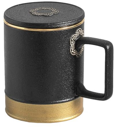 PRETYZOOM Taza de de Cerámica y Tapa Taza China para Multifuncional para Hogar y Oficina 350Ml Diseño