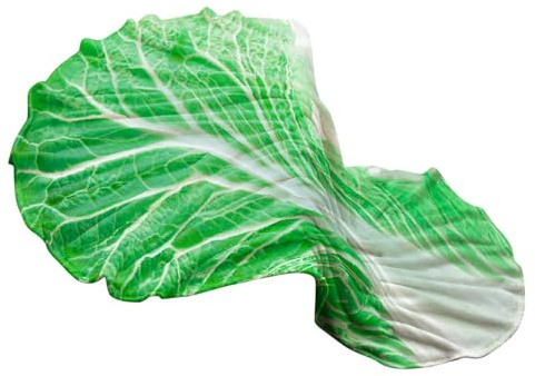 Raypontia Cabbage Blanket - 150 cm Chinese Cabbage Blanket, Cabbage Throw Blanket, Salad Blanket, Flannel Blankets, Blanket, Cuddly Blanket, All Season Air Conditioning Quilt for Home Bed Sofa Travel
