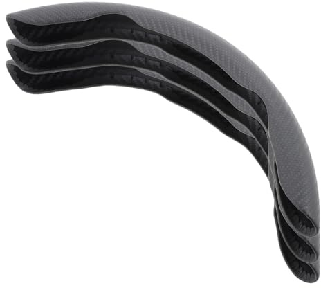 Ciieeo Copristerzo in Fibra di Carbonio 15 Pollici, 3 Pezzi, Antiscivolo, Facile da Installare, per Auto, Uso in Tutte le Stagioni