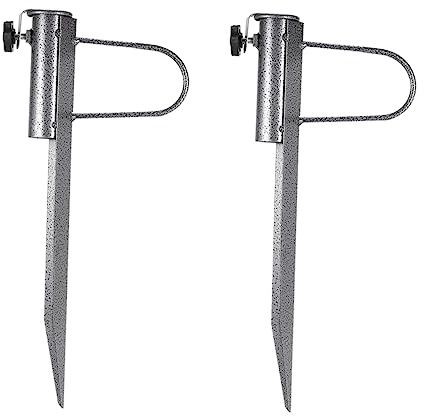UPKOCH 2 Stück Strand Bodenanker Stabiler Erdspiess für Sand Einfache Handhabung für Marktsonnenschirm für Garten und Strand Langlebiges Material
